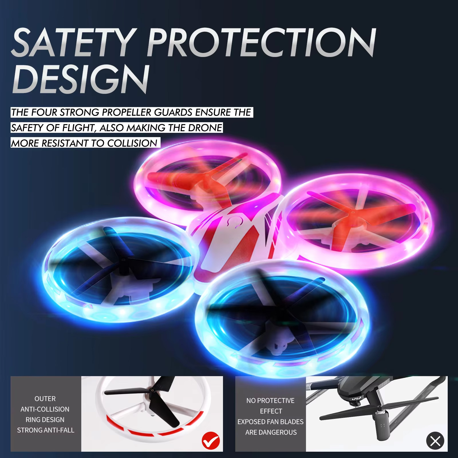 NG T20 Mini LED RGB Drones Wholesale