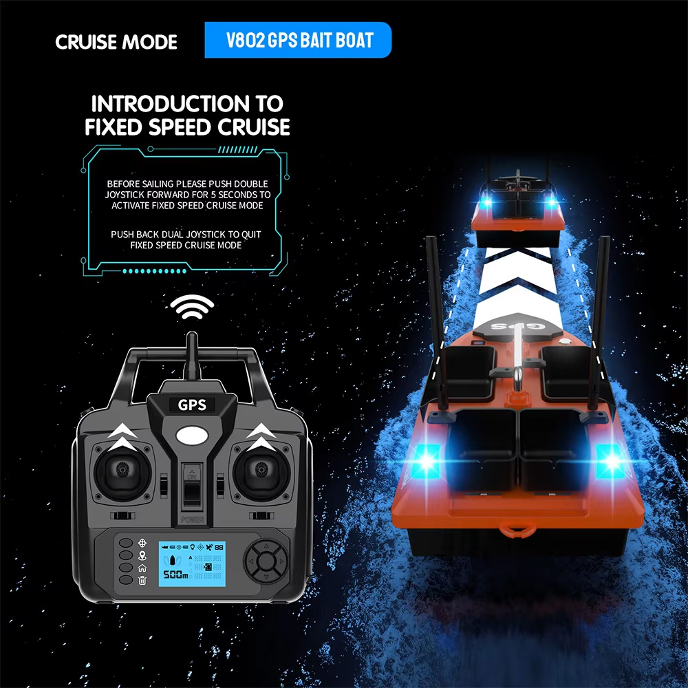 NG V802 Pro GPS RC Bait Boat Wholesale