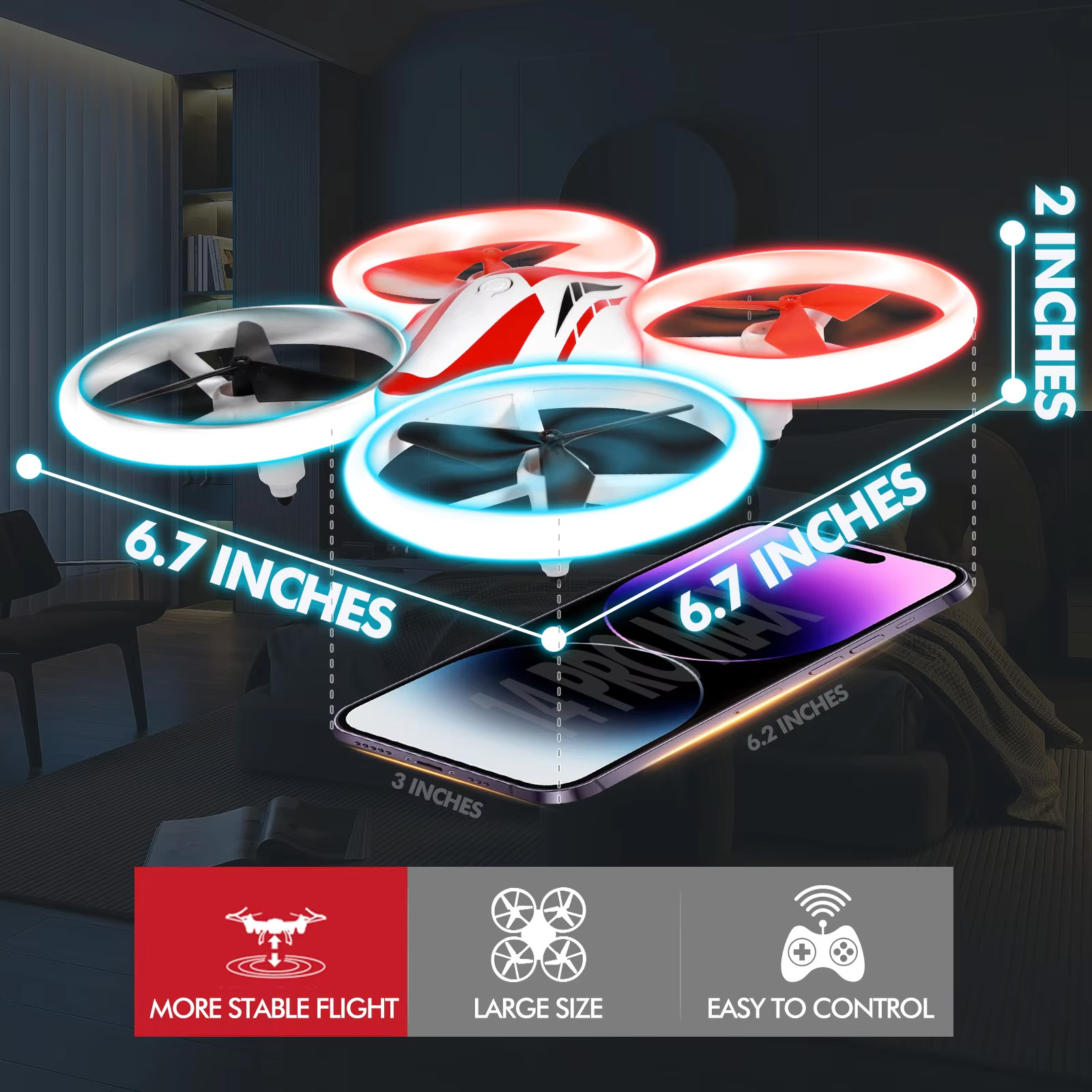 NG T20 Mini LED RGB Drones Wholesale