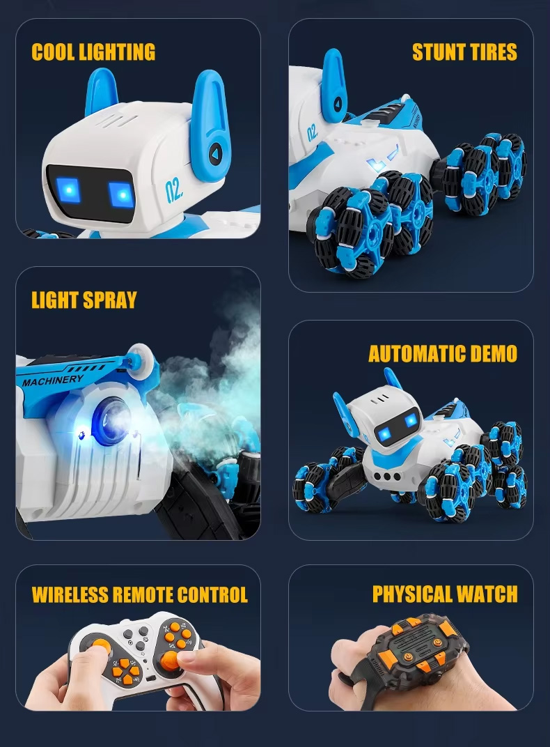 NG F01 RC Stunt Robot Dog Toy