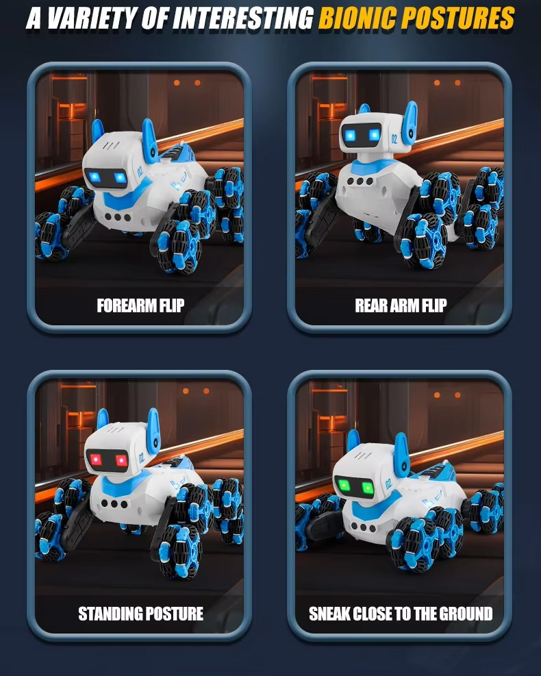 NG F01 RC Stunt Robot Dog Toy