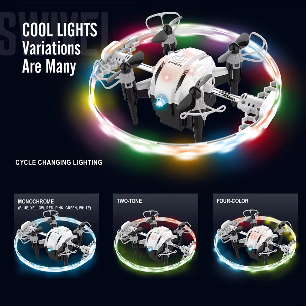 NG T25 Colorful Lights Aurora Ball Mini Drone