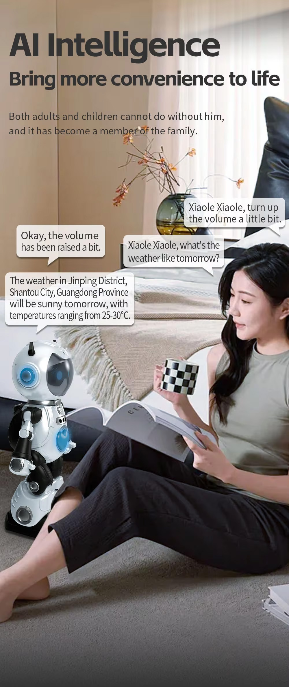 NG F11 Smart AI Companion Robot Wholesale