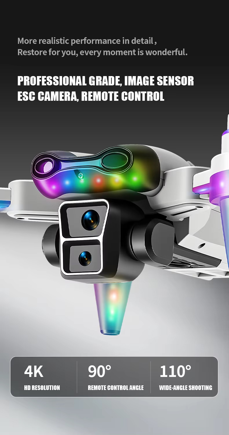 NG T28/T29 Cool Lights Dual Camera Drone