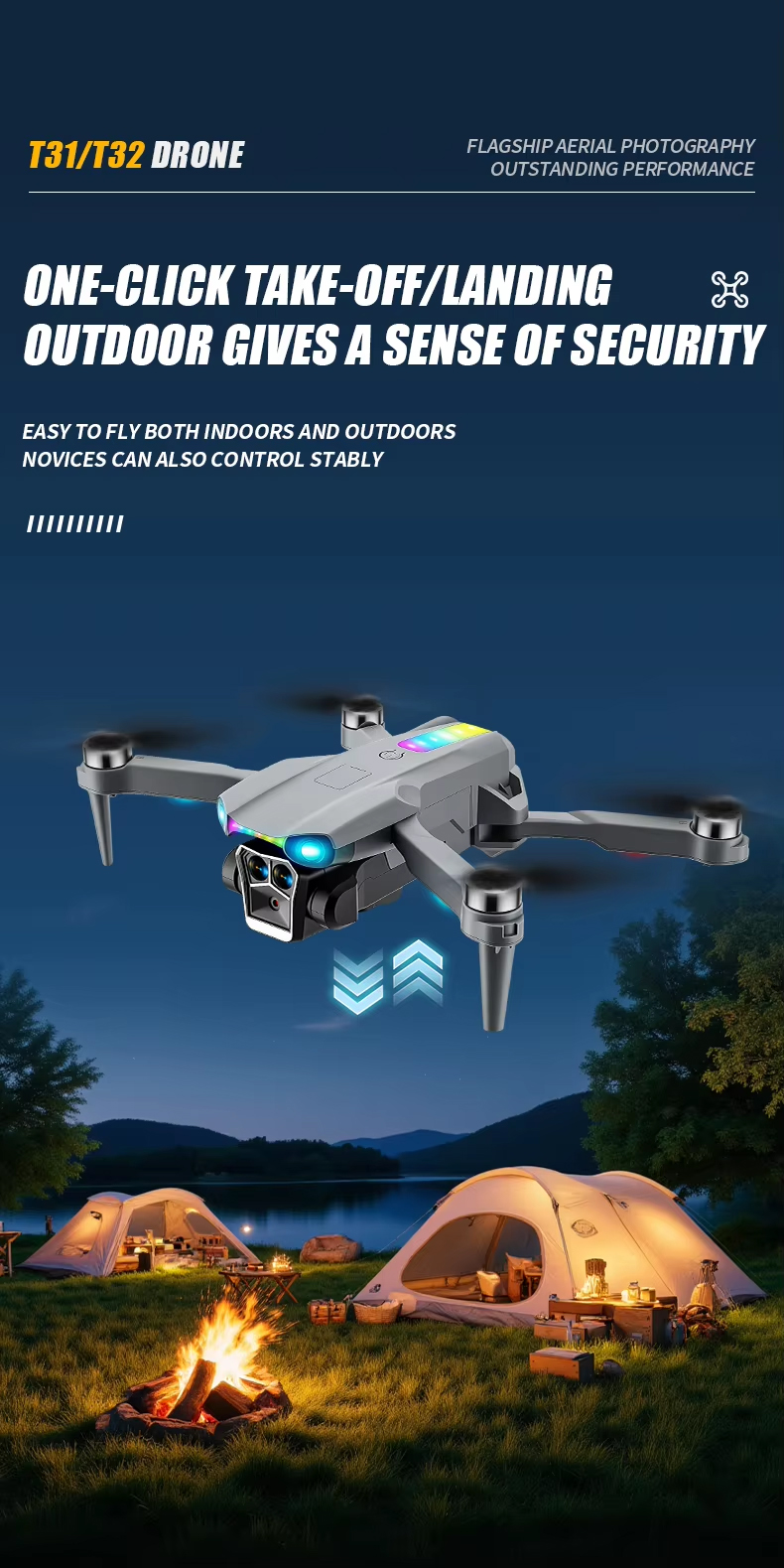 NG T31/T32 Brushless Optical Camera Drone
