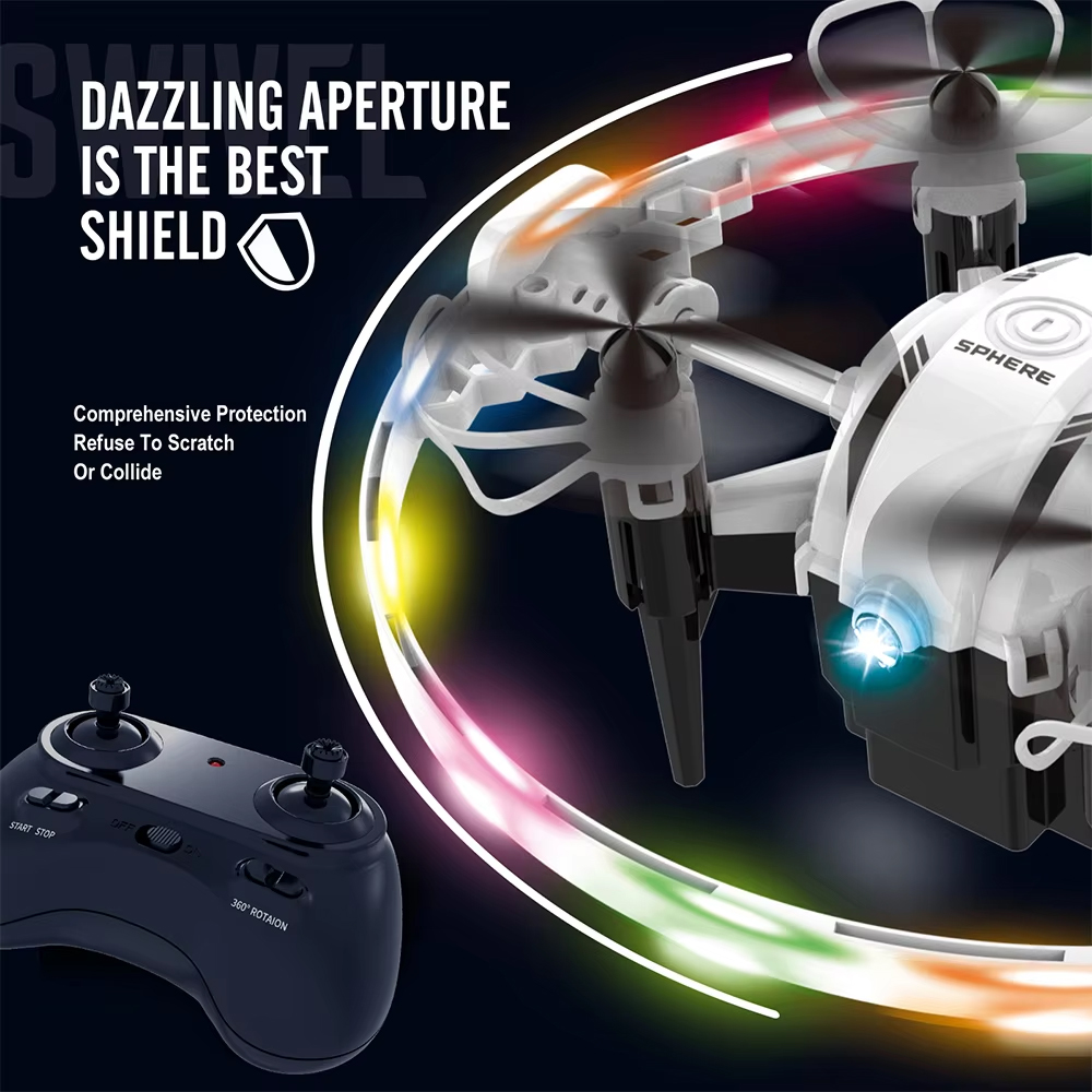 NG T25 Colorful Lights Aurora Ball Mini Drone