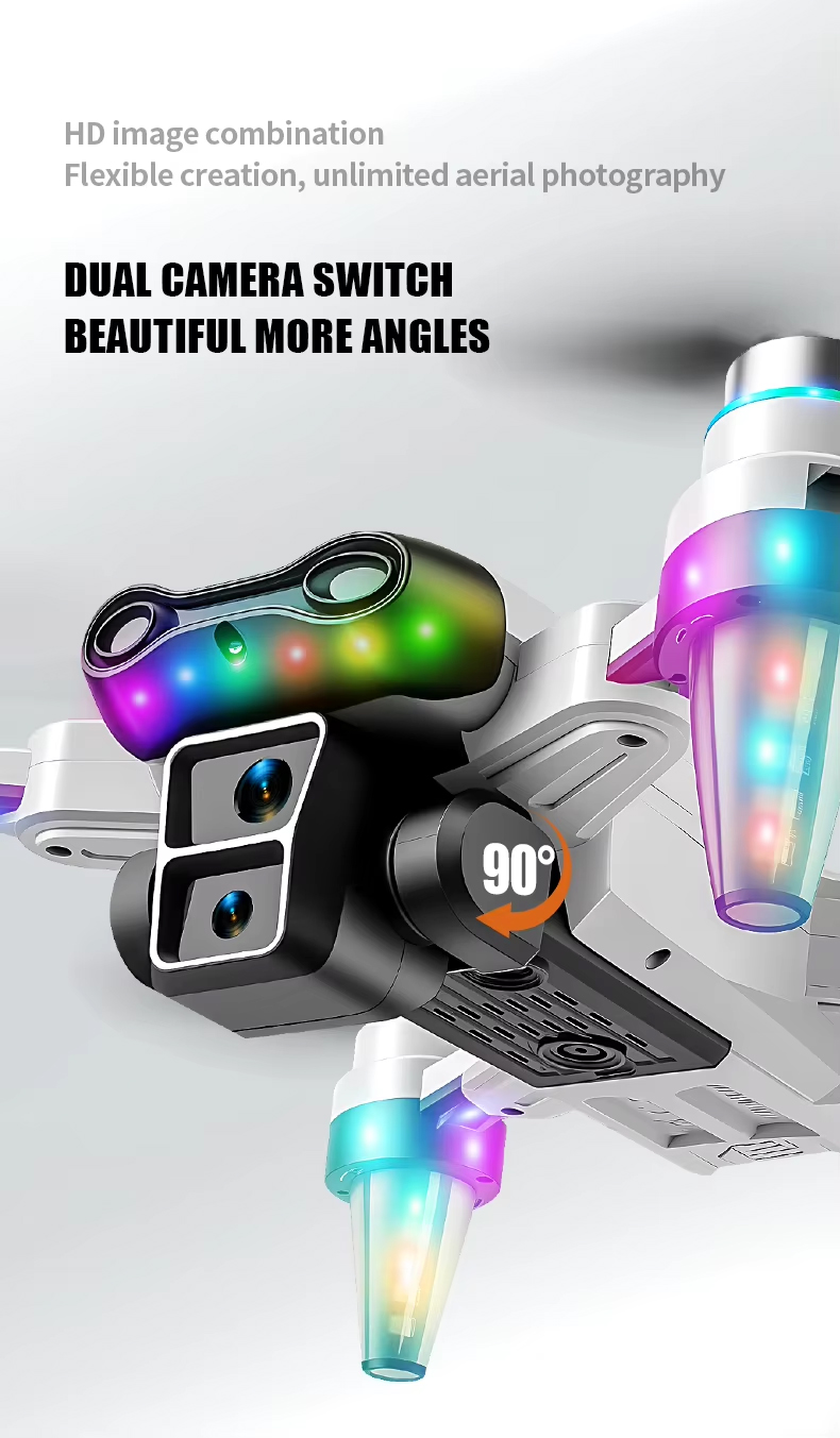 NG T28/T29 Cool Lights Dual Camera Drone