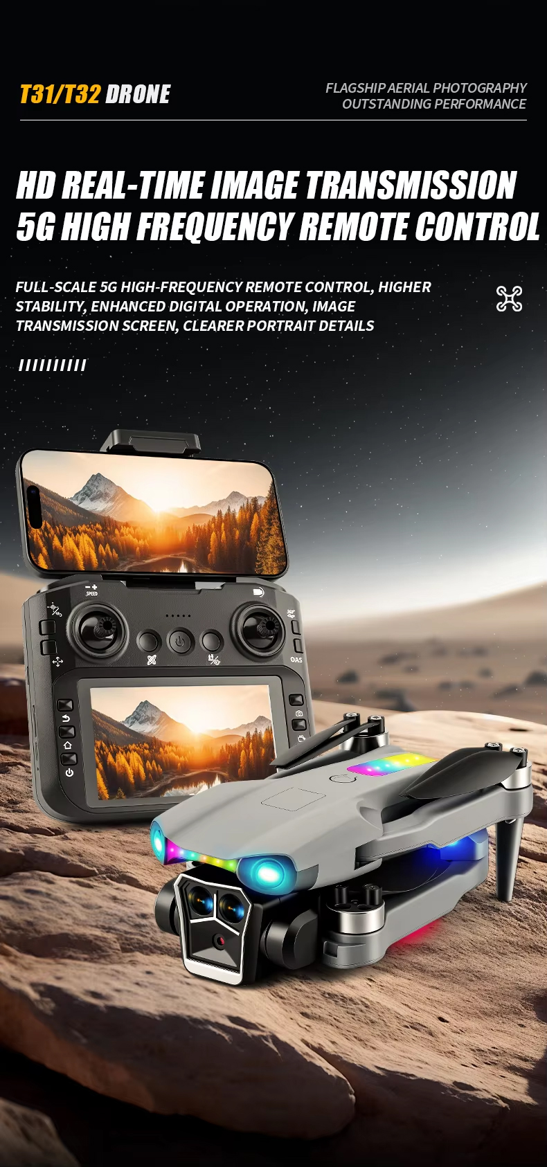 NG T31/T32 Brushless Optical Camera Drone