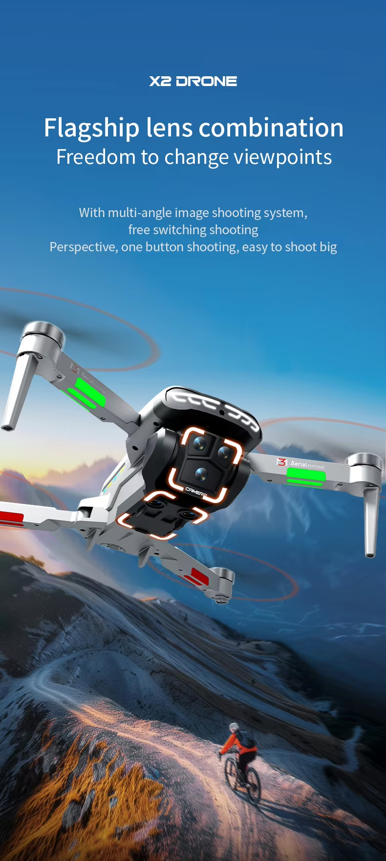 NG T50 HD Obstacle Avoidance Camera Drone