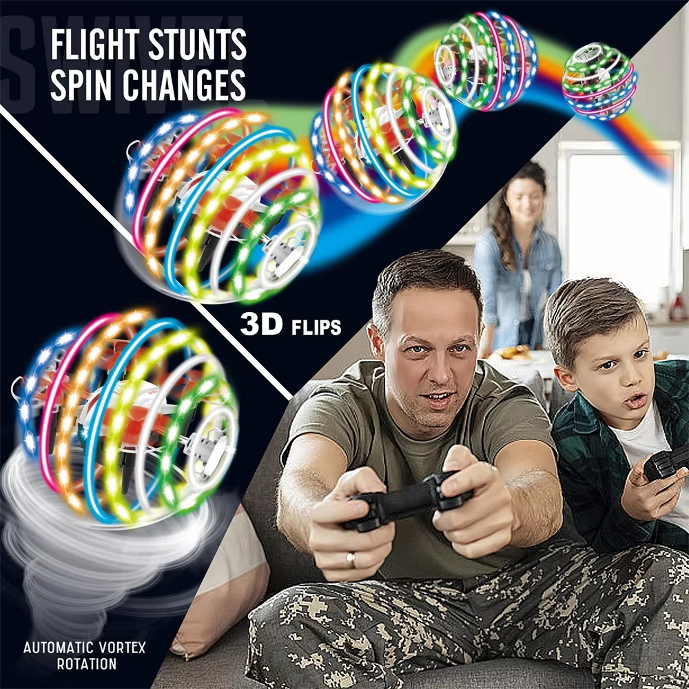 NG T25 Colorful Lights Aurora Ball Mini Drone