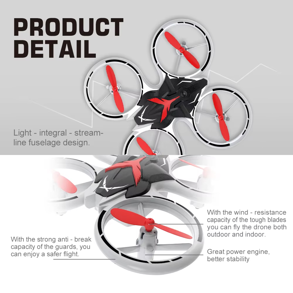 NG T22 RC Glow Stunt Mini Drone