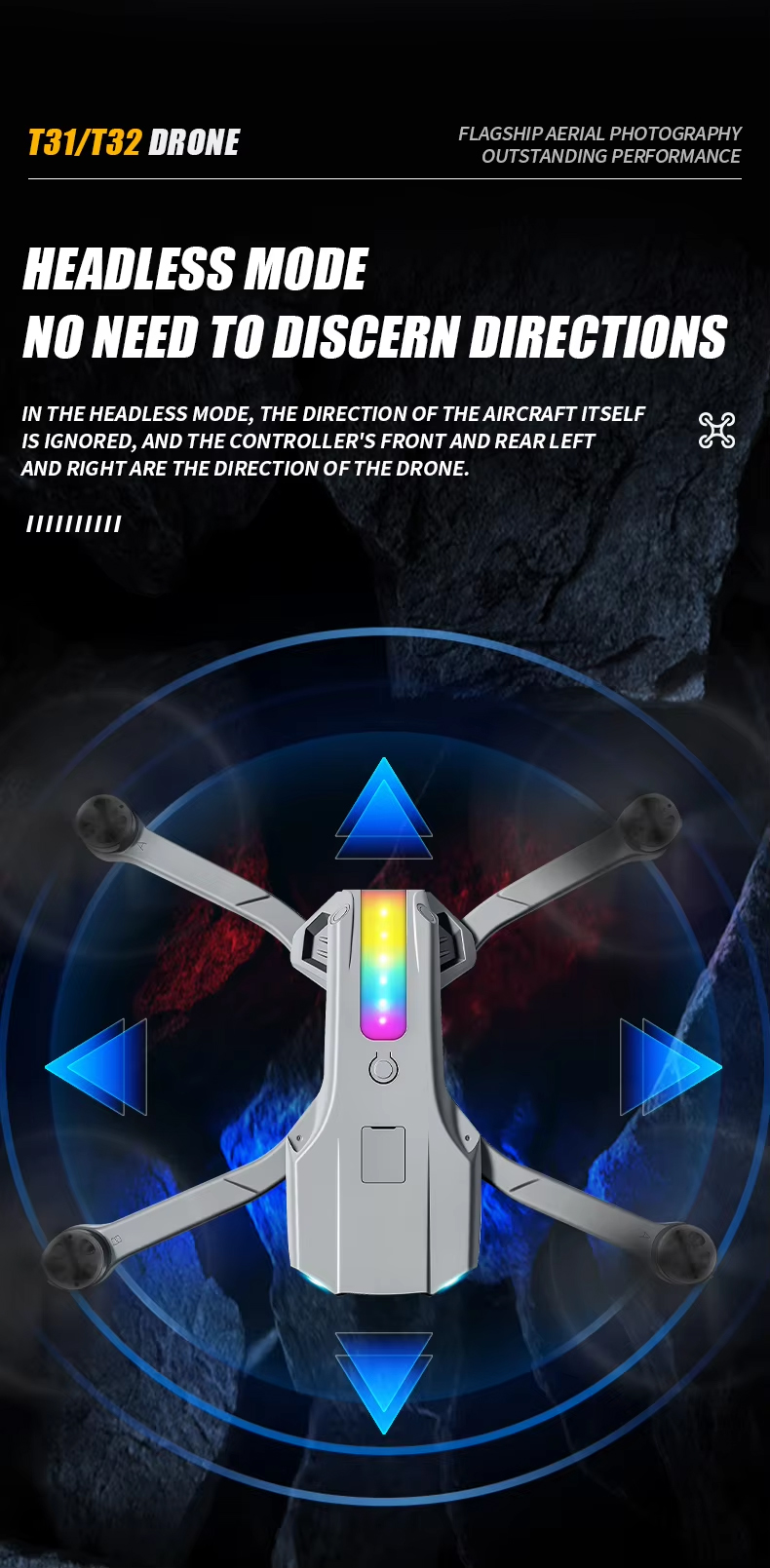 NG T31/T32 Brushless Optical Camera Drone