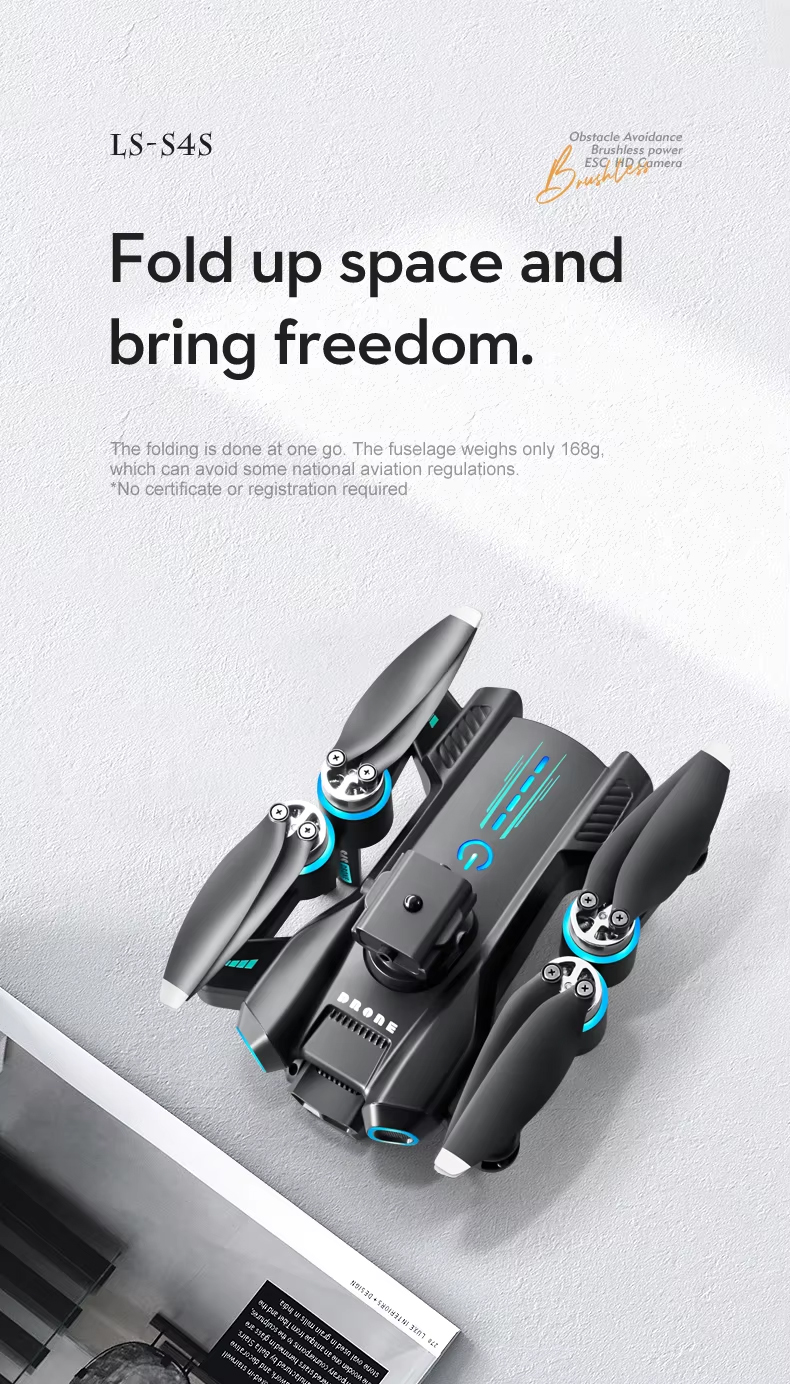 NG S4S Brushless HD Dual Camera Drone