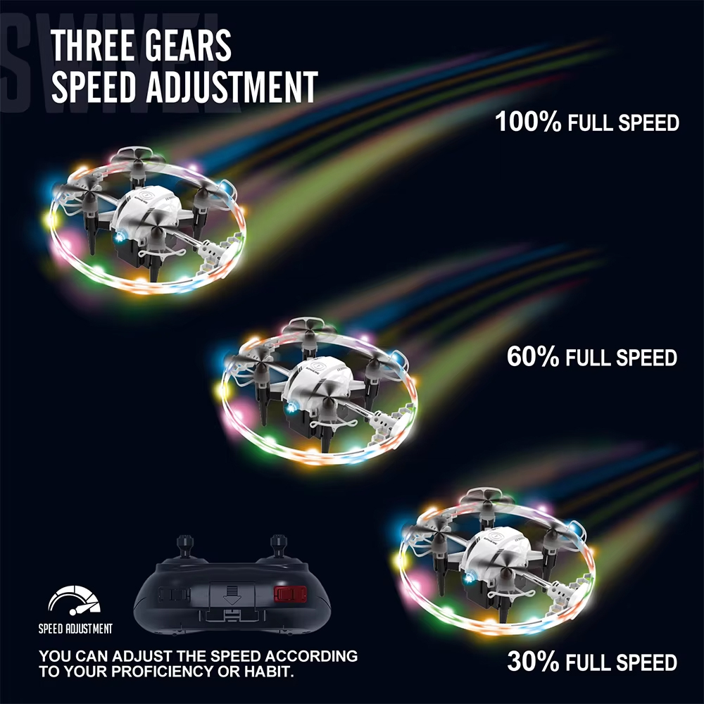 NG T25 Colorful Lights Aurora Ball Mini Drone