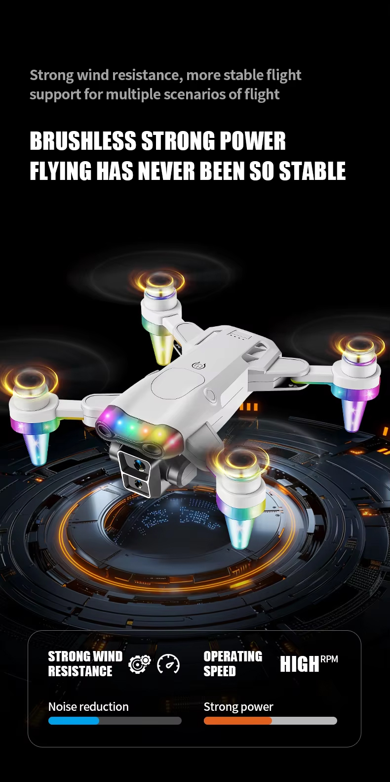 NG T28/T29 Cool Lights Dual Camera Drone