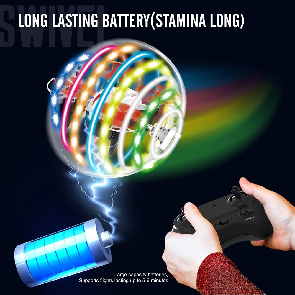 NG T25 Colorful Lights Aurora Ball Mini Drone