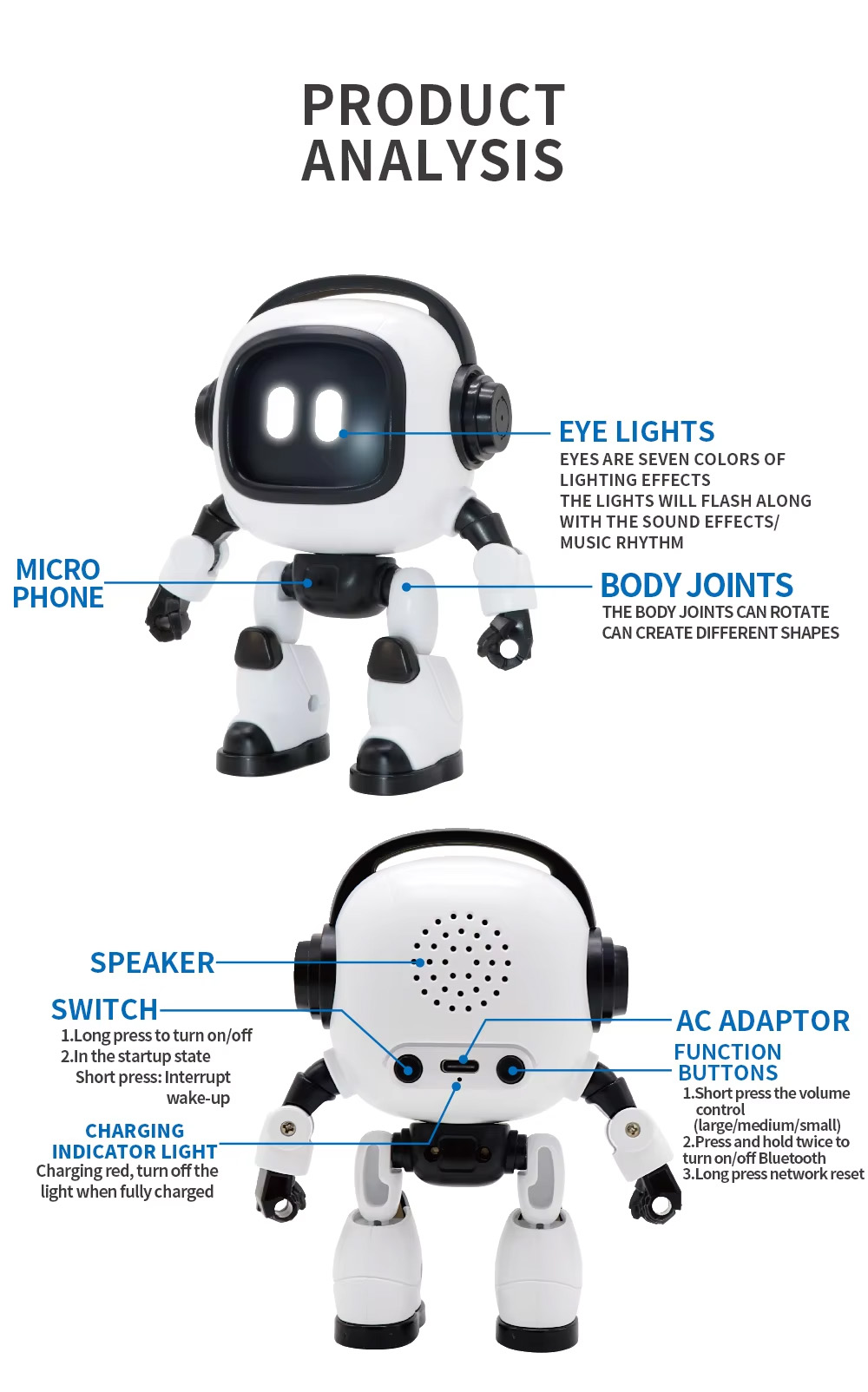 NG F09 Smart RC Robot Toy for Kids Wholesale