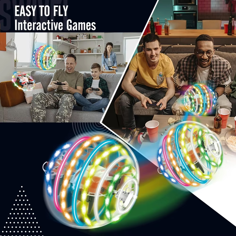 NG T25 Colorful Lights Aurora Ball Mini Drone