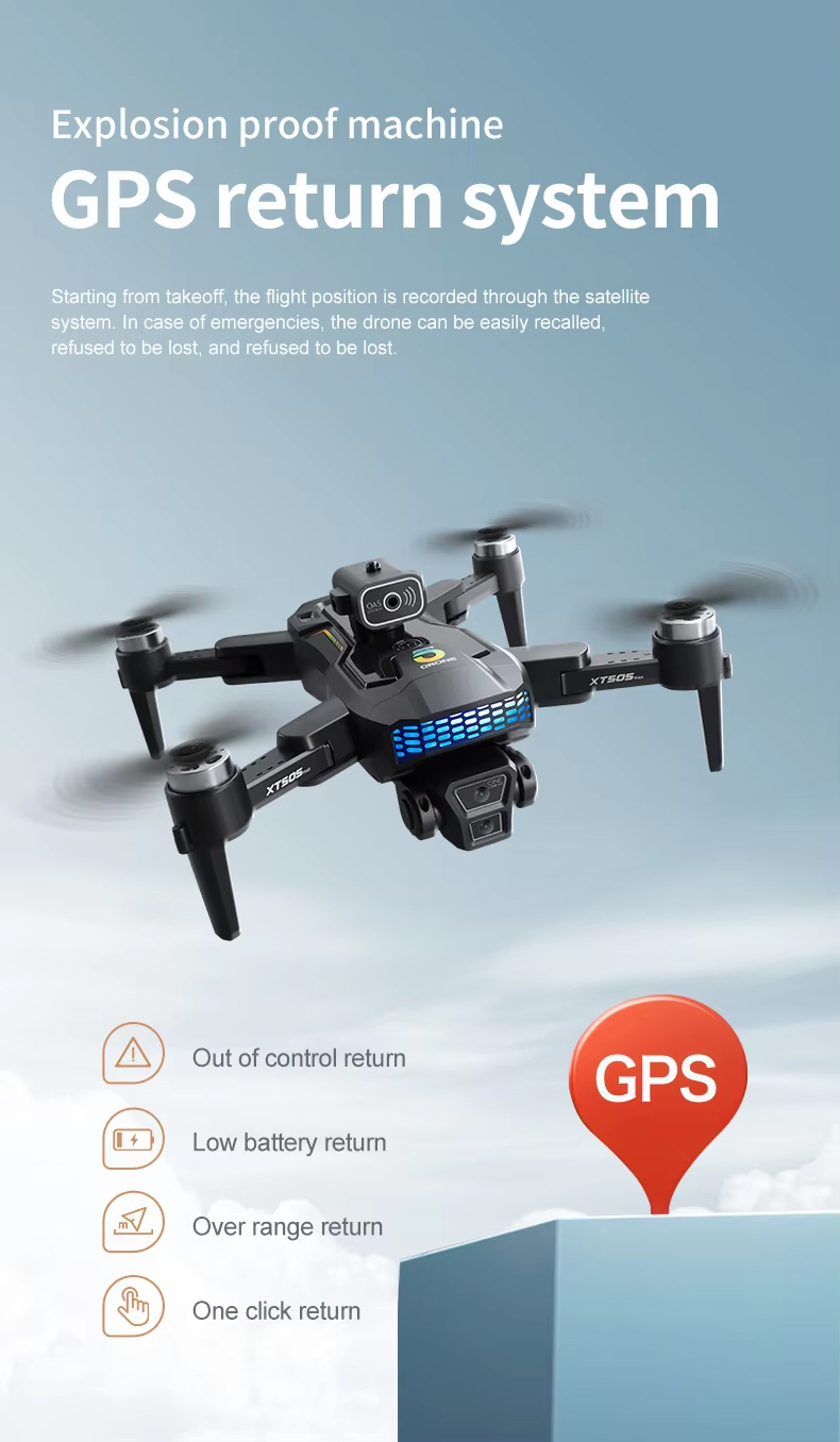 NG XT505 GPS Brushless Dual Camera Drone