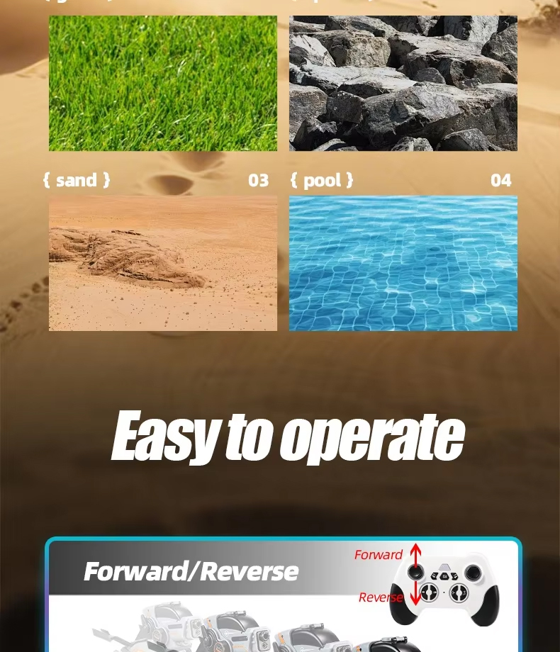 NG Y51 Amphibious Waterproof RC Car