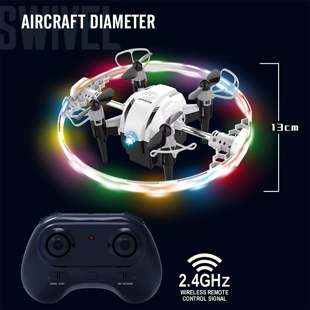 NG T25 Colorful Lights Aurora Ball Mini Drone