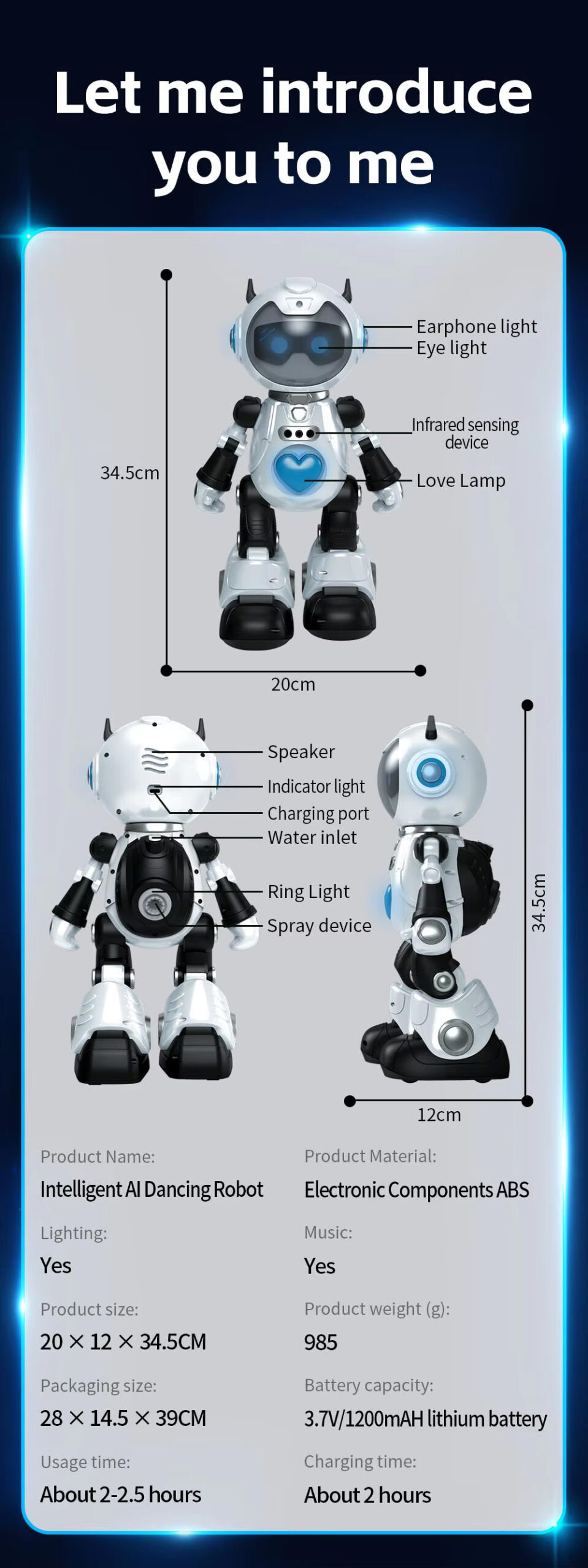 NG F11 Smart AI Companion Robot Wholesale
