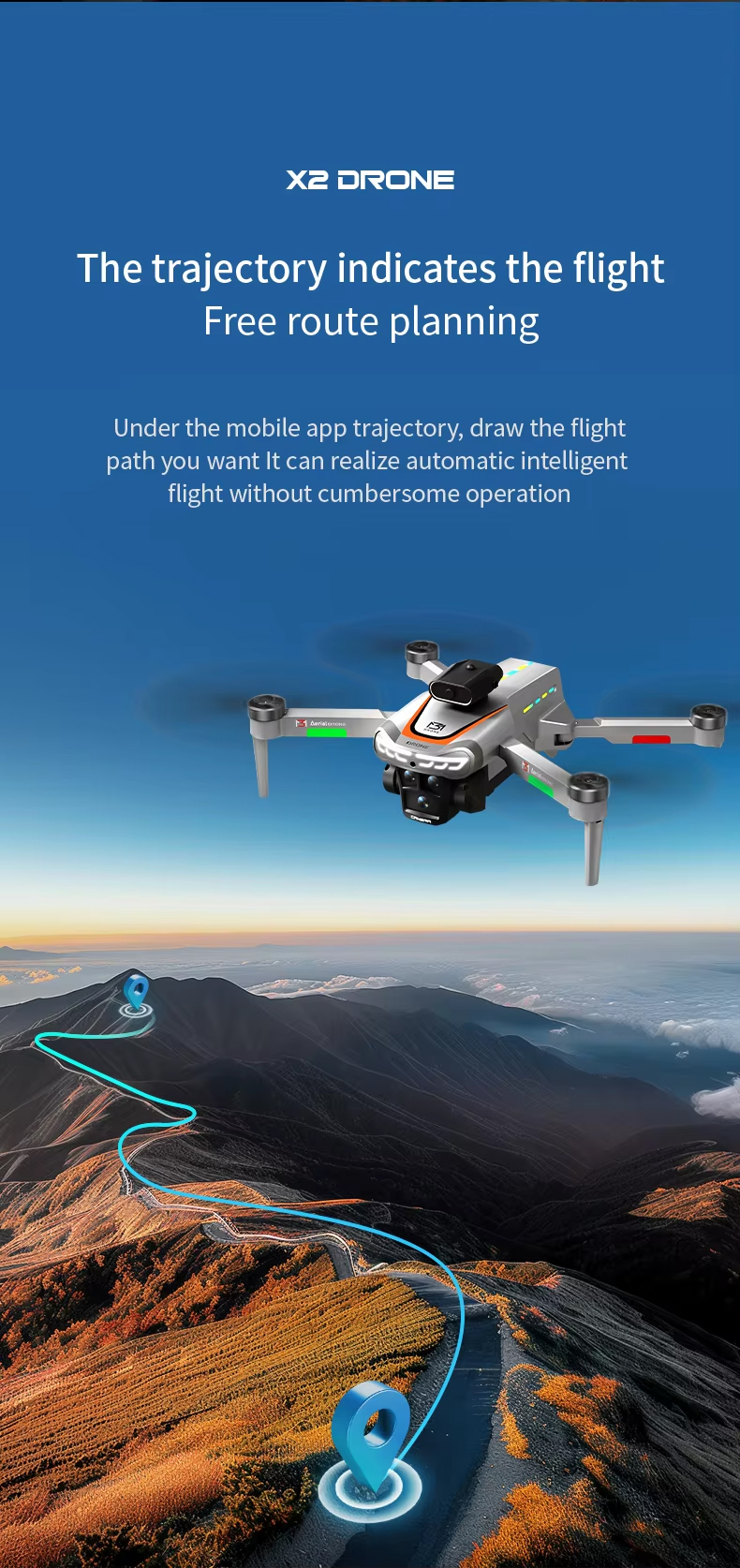 NG T50 HD Obstacle Avoidance Camera Drone
