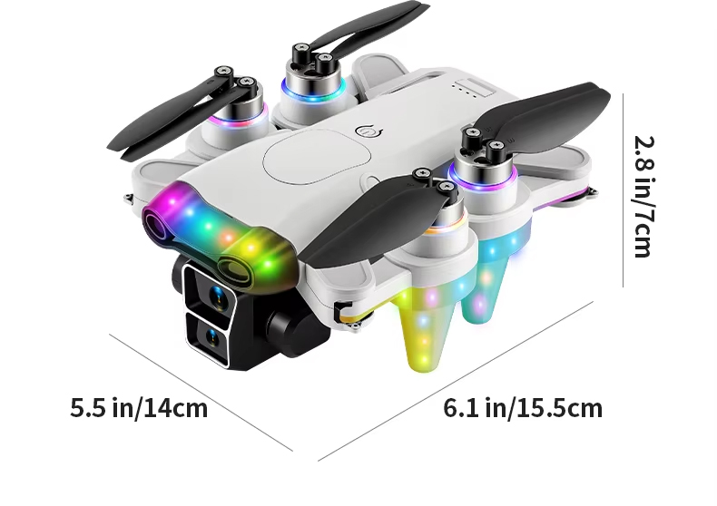 NG T28 Cool Lights Dual Camera Drone