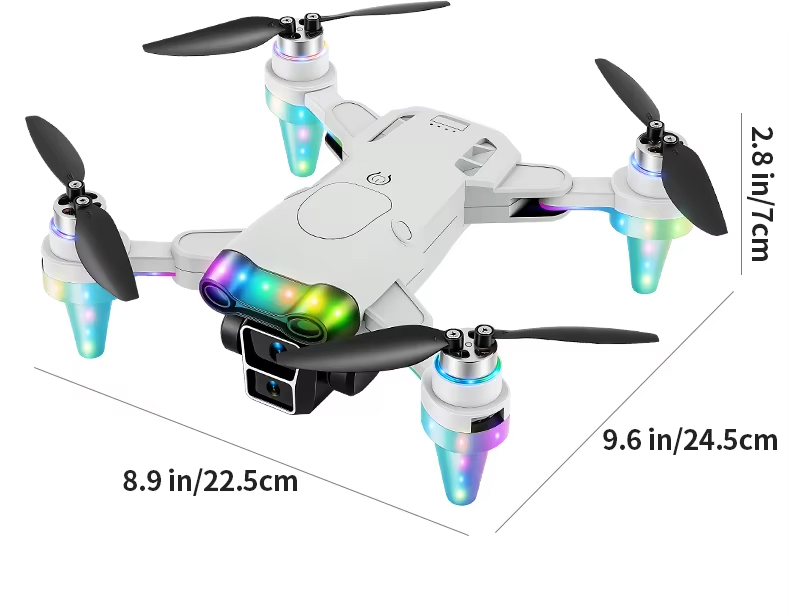 NG T28 Cool Lights Dual Camera Drone