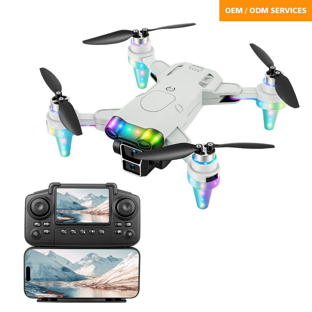 NG T28 Cool Lights Dual Camera Drone