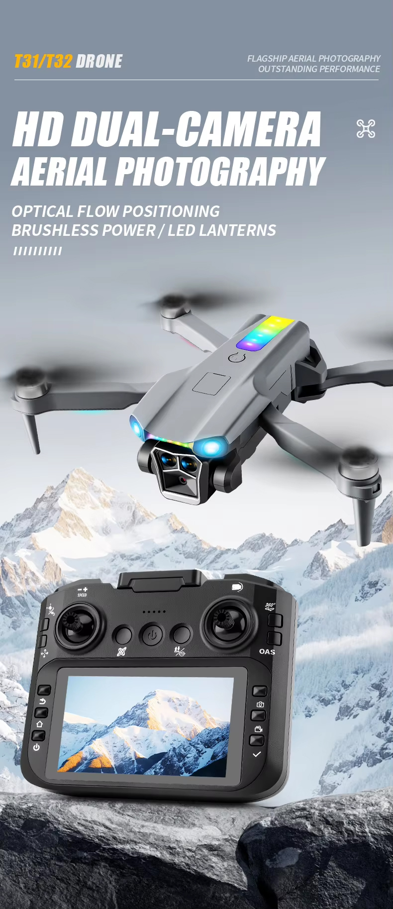 NG T31/T32 Brushless Optical Camera Drone