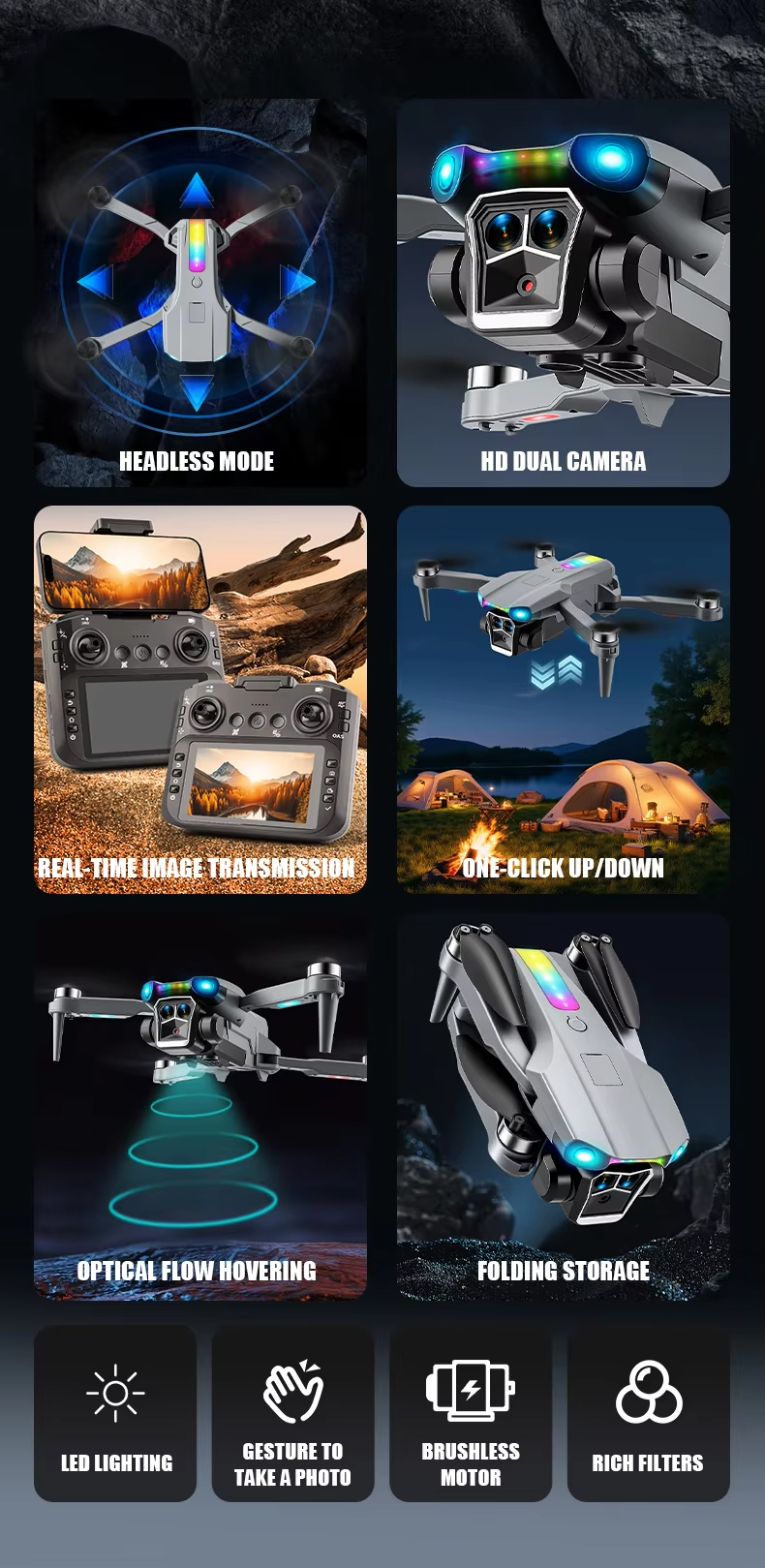 NG T31/T32 Brushless Optical Camera Drone