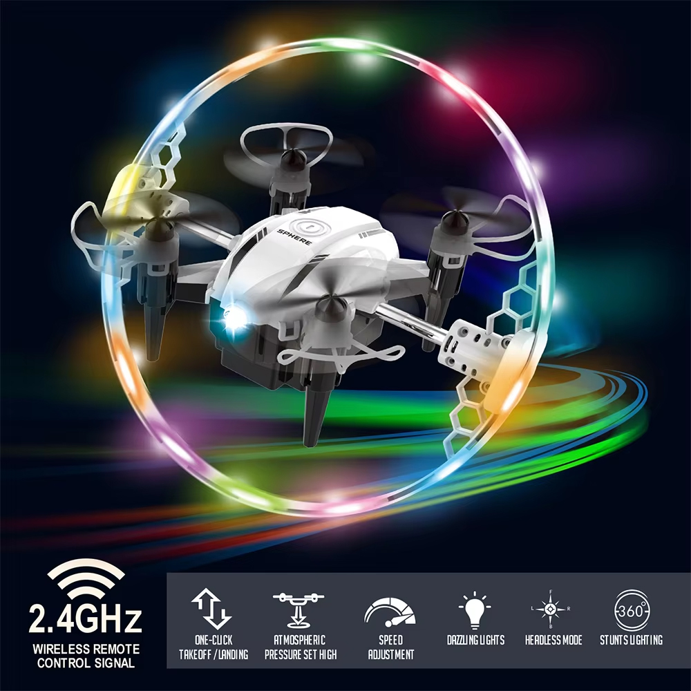 NG T25 Colorful Lights Aurora Ball Mini Drone