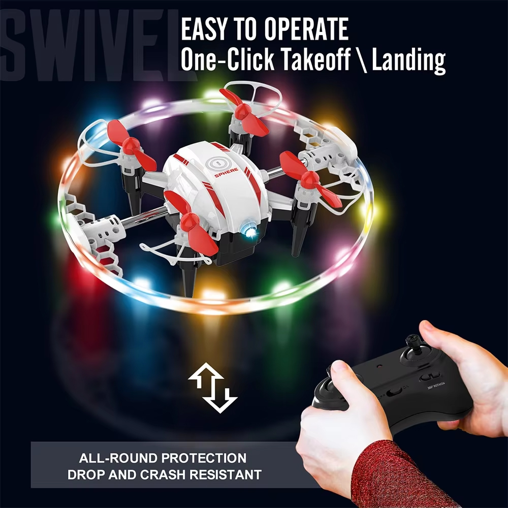 NG T25 Colorful Lights Aurora Ball Mini Drone