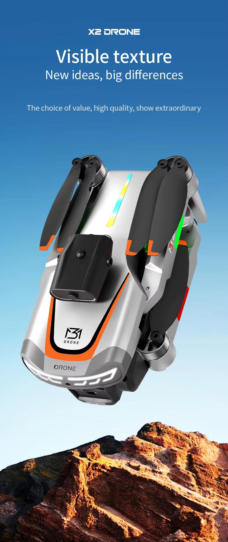 NG T50 HD Obstacle Avoidance Camera Drone