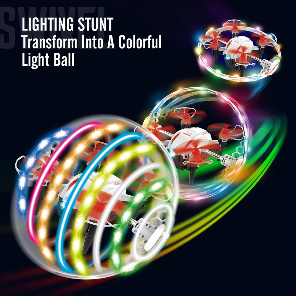 NG T25 Colorful Lights Aurora Ball Mini Drone