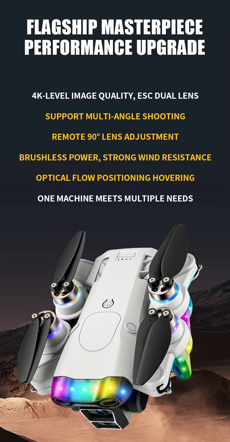 NG T28/T29 Cool Lights Dual Camera Drone