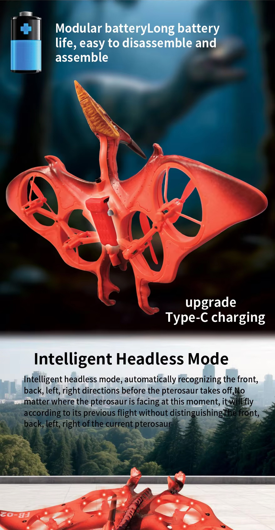 NG T19 Pterosaur RC Foam Airplane Toy